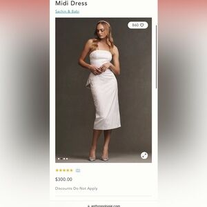 Sachin & Babi Gemma Strapless Back-Bow Stretch Jacquard Midi Dress